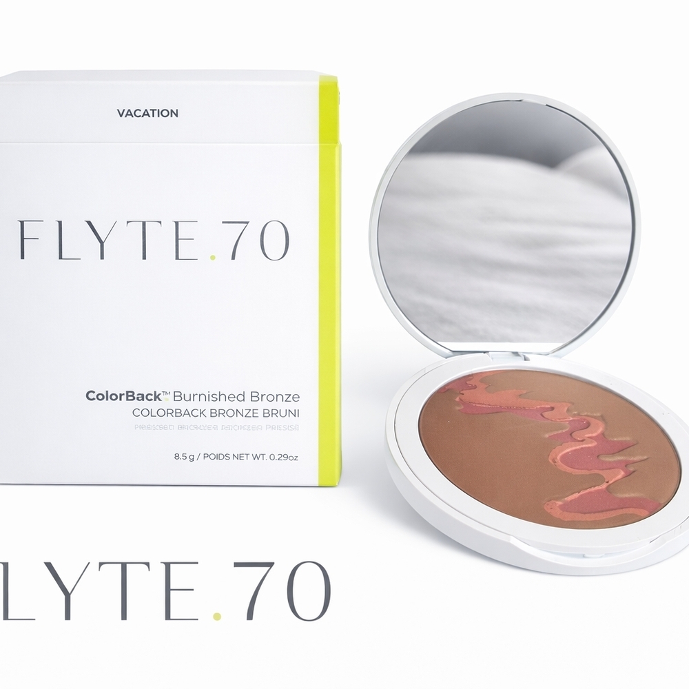 FLYTE.70 ColorBack Burnished Bronze VACATION Powder Bronzer .29oz (8.5g) New Box